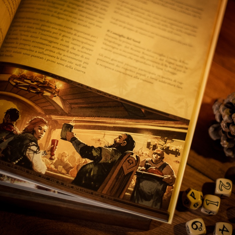 L'Unico Anello - Cofanetto GDR con Manuali + Set Dadi Esclusivo