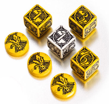 CARTA MANCANTE - Kingsburg - Set di Dadi e Segnalini Giallo