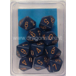 Set 10D10 Opachi - Blu Sporco/Oro