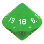 Dado d16 - Verde