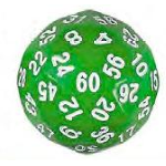Dado d60 Opaco - Verde