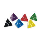 Dadi d4 Jumbo Opachi - Assortimento