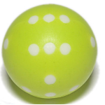 Dado d6 Sferico Opaco - Giallo Fluo