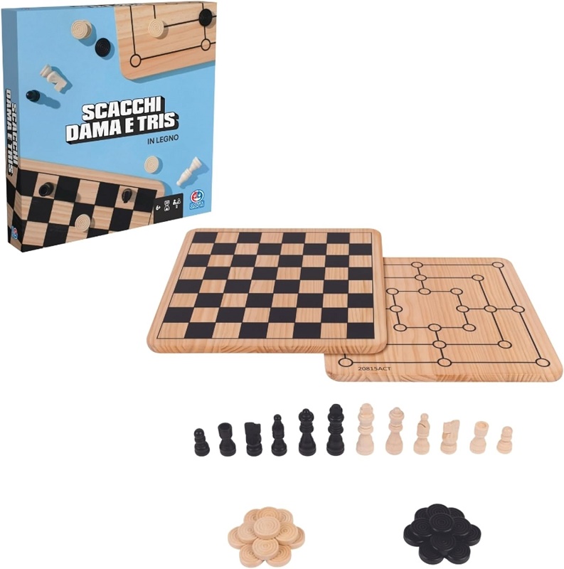 Scacchi, Dama & Tris (in Legno)