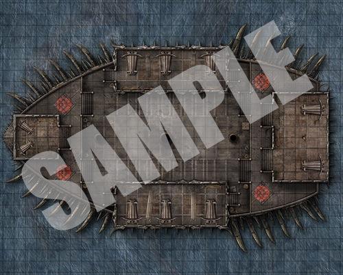Pathfinder Flip-Mat Map: Warship