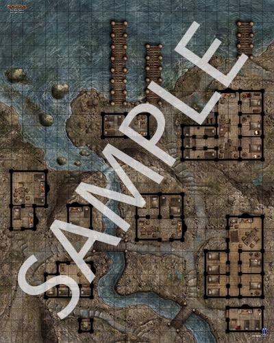 Pathfinder Flip-Mat Map: Classics Red Light District