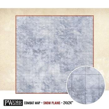Combat Map - Snow Plain 24x24"