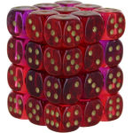 Set 36D6 Gemini Trasparente - Rosso-Viola/Oro
