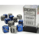 Set 12D6 Opachi - Dixie Blu-Giallo/Grigio Scuro-Nero