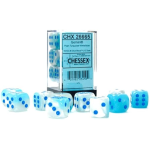 Set 12D6 Gemini Luminescente - Turchese Perlato-Bianco/Blu