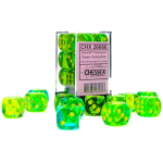 Set 12D6 Gemini Traslucido - Verde-Ciano/Giallo