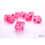 Set 10D10 Traslucenti - Rosa/Bianco