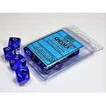 Set 10D10 Traslucenti - Blu/Bianco