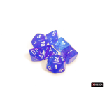 Set Dadi Poliedrici Luminescenti: Nebula - Aura/Bianco