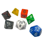 Set Dadi Poliedrici Opachi - Nostalgia: GM & Beginner Player