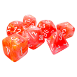 Set Mega Dadi Luminscenti: Festive - Dalia/Bianco