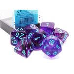 Set Mega Dadi Luminescenti: Nebula - Nocturnal/Turchese