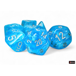 Set Mega Dadi Luminescenti - Azzurro Cielo/Argento