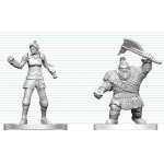 D&D Nolzur's Marvelous Miniatures - Cultist of Bane & Dwarf Zhentilar Soldier