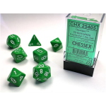 Set Dadi Opachi - Verde/Bianco