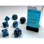 Set Dadi Phantom - Ciano/Oro