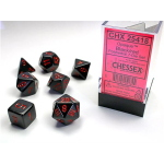 Set Dadi Opachi - Nero/Rosso