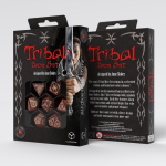 Set Dadi Tribali - Rosso Brillante, Beige