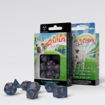 Set Dadi Lama Scintillante - Blu Scuro Glitterato, Rosa