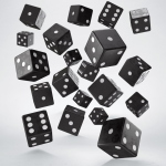 Full Pack Of D6: Nero/Bianco (20)