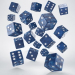 Full Pack Of D6: Blu Cobalto/Bianco (20)