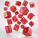 Full Pack Of D6: Rosso/Bianco (20)