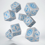 Shadow Scar Dice Set - Bianco, Blu (8XD6)