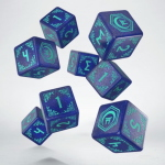Shadow Scar Dice Set - Blu, Turchese (8XD6)