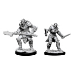 D&D Nolzur's Marvelous Miniatures - Bugbear Barbarian Male & Bugbear Rogue Female