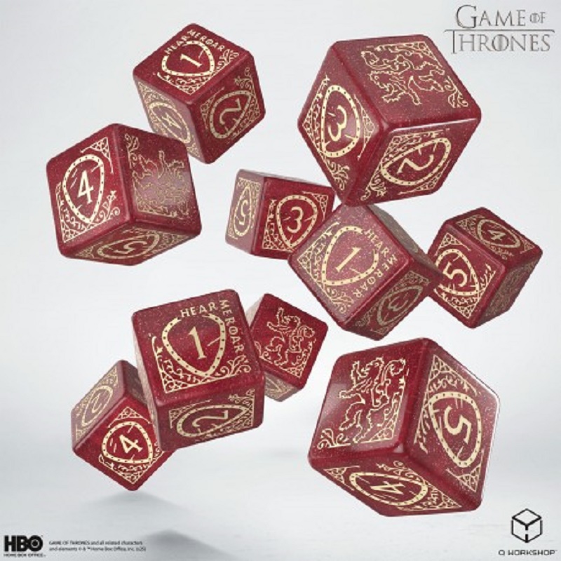 Set Dadi Game of Thrones - House Lannister (10XD6)