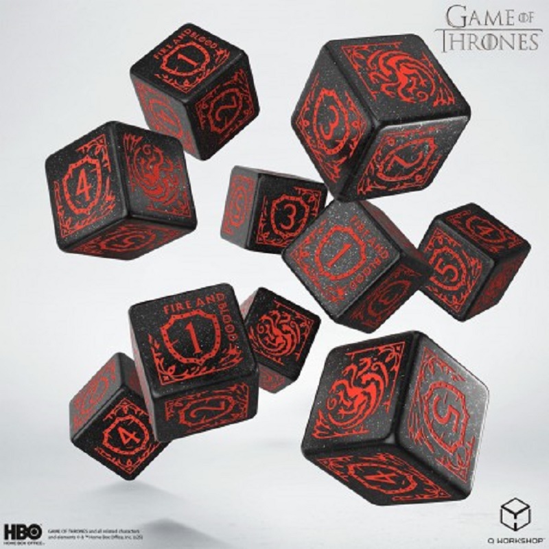 Set Dadi Game of Thrones - House Targaryen (10XD6)
