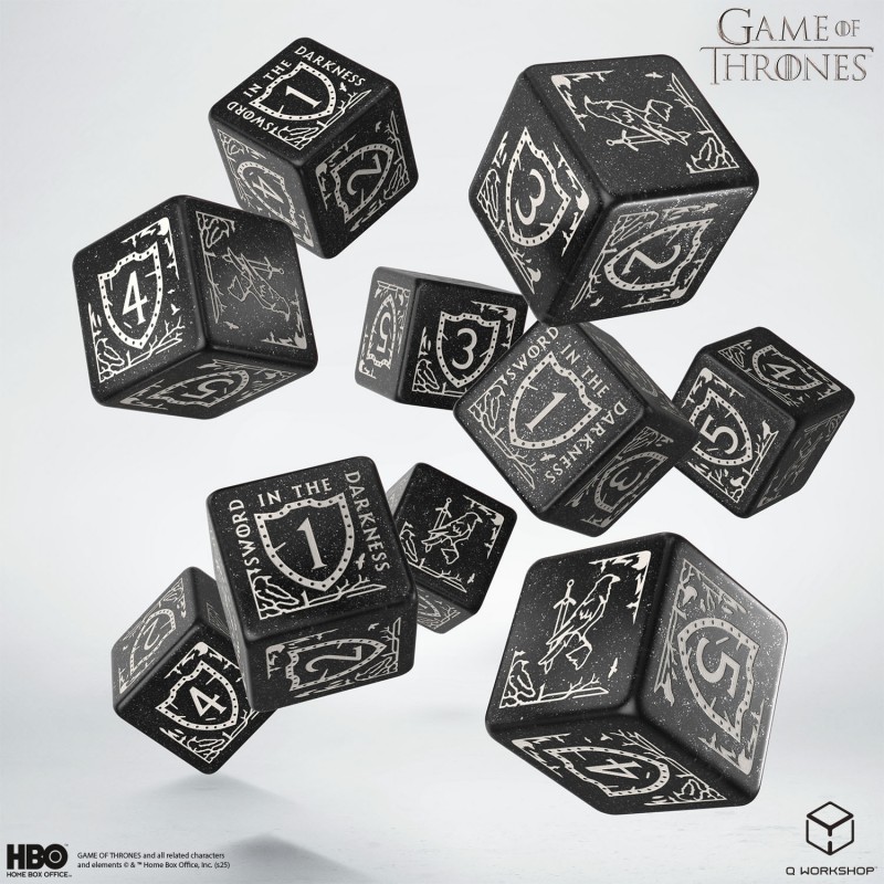 Set Dadi Game of Thrones - Night’s Watch (10XD6)