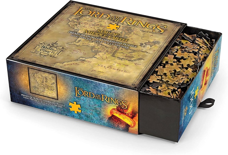 The Lord of the Rings - Puzzle 1000 pz. Map of Middle Earth Premium Quality Oversized