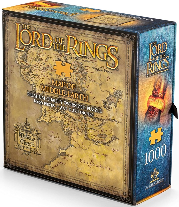 The Lord of the Rings - Puzzle 1000 pz. Map of Middle Earth Premium Quality Oversized