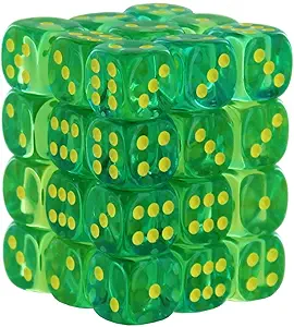 Set 36D6 Gemini Trasparente - Verde Acqua/Giallo