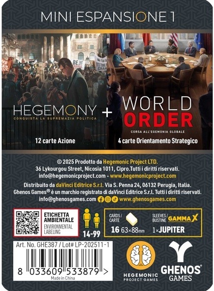 World Order - Miniature + Mini Espansione Promo