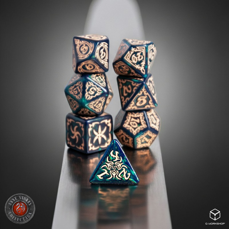 Set Dadi Tribali - Blu-Verde, Beige