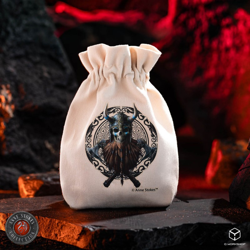 Sacchetto Portadadi Anne Stokes - Viking Skull