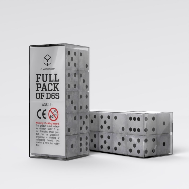 Full Pack Of D6: Perla/Nero (20)
