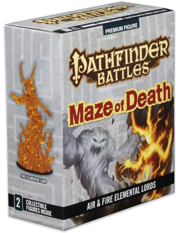 Pathfinder Battles: Maze of Death - Huge Fire & Air Elemental Premium Figure Set