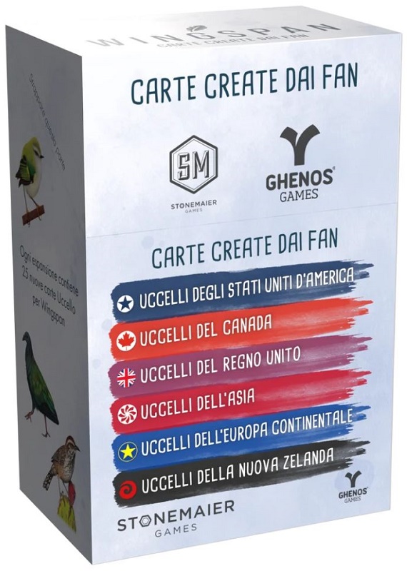 Wingspan - Carte Create dai Fan (con Display)