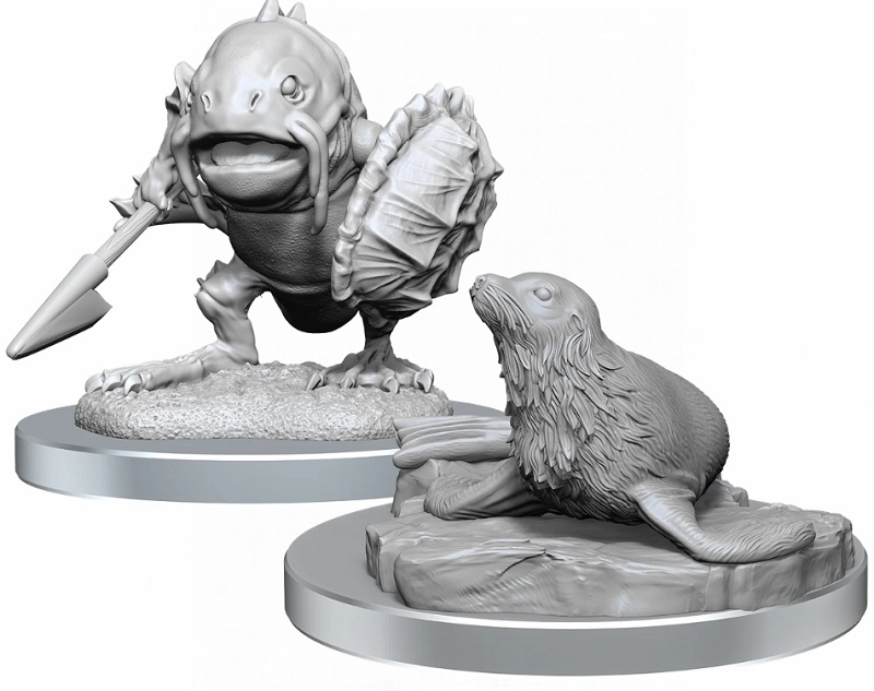D&D Nolzur's Marvelous Miniatures - Locathah & Seal