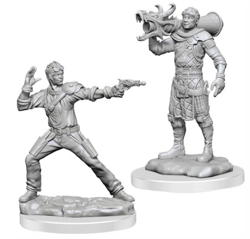 D&D Nolzur's Marvelous Miniatures - Human Artificer & Human Apprentice