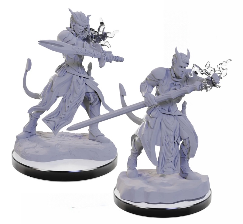 D&D Nolzur's Marvelous Miniatures - Tiefling Warlocks