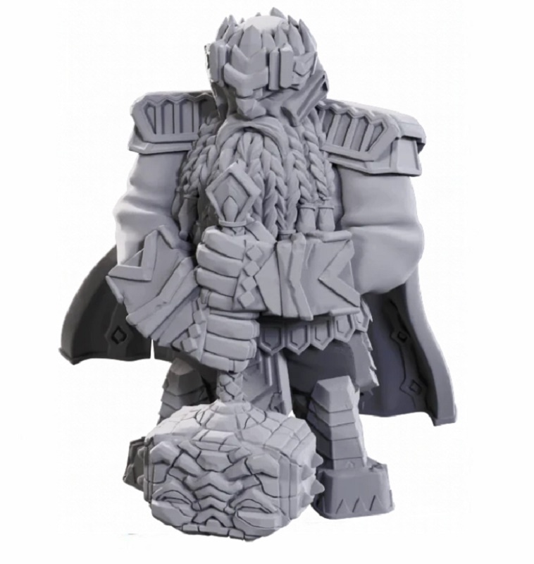 Pathfinder Battles Deep Cuts - Male Dwarf Champion High-Level